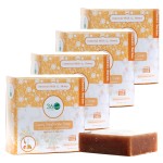360 Feel Oatmeal Milk and Honey Bar Soap - Made in the USA - Castile Handmade All Natural Cold Processed - Pure Essential Oils - SLS-Free - Moisturizing Lather - (5oz, 4-Pack)