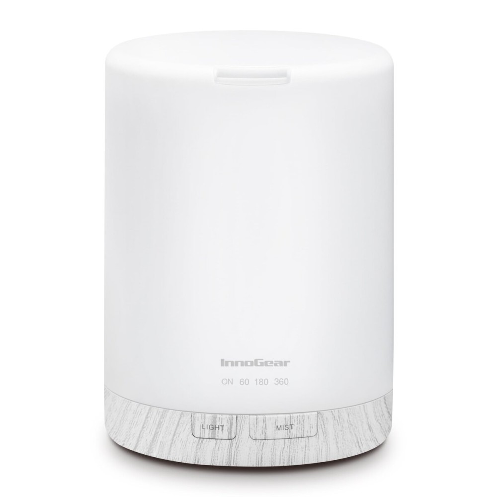 InnoGear 300ML Essential Oil Diffuser, Premium 5-in-1 Ultrasonic Aromatherapy Diffusers Scent Humidifier Aroma Diffuser Vaporizer Auto-Off Timer for Room Office Home, White, Medium