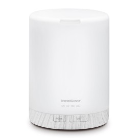 InnoGear 300ML Essential Oil Diffuser, Premium 5-in-1 Ultrasonic Aromatherapy Diffusers Scent Humidifier Aroma Diffuser Vaporizer Auto-Off Timer for Room Office Home, White, Medium