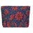 PAZIMIIK Makeup Bag Large Cotton Zipper Pouch for Purse Travel Canvas Make Up Organizer for Women Cosmetic,Brocade Navy Blue