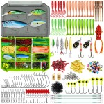 TRUSCEND Widely Used Fishing Lures & Tackle Kit Worth Every Penny, Selected Fishing Kit for Freshwater Saltwater, Economic/Giftable/Premium Fishing Gear Set Available, Starter Accessories for Family