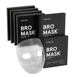 JAXON LANE BRO MASK Premium Korean Face Mask for Men (4 x 4 Pack) - Anti Aging Sheet Masks w/Hydrogel, Vitamin C, Hydrolyzed Collagen, & Hyaluronic Acid - Perfect Skin Care Stocking Stuffers for Men