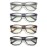 JAWSOCK Reading Glasses for Women Men, 0.0 to 4.0 Strength, Lightweight Blue Light Blocking Readers with Spring Hinges (4-Pack) -Anti Eyestrain/UV Ray Eyeglasses/Trendy Classic/Fashion Frame(1.50x)