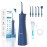 Leominor Water Flosser - 5 Modes Cordless Portable Oral Irrigator, IPX7 Waterproof, Rechargeable Teeth Cleaner Professional Flossing Cleaning Pick for Home Travel (D Blue)