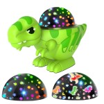 Dinosaur Night Light for Kids,Toys for 2-4 Year Old Boys,Star Projector 360Degree Rotation, 9 Lighting Color Modes,Birthday Gift Decorations, Stars for Ceiling Projector for Bedroom Decor