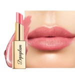 Depuplum Nude Pink Lipstick Moisturizing for Women Shimmer Tinted Lip Balm Hydrate Nourish Lip Gloss Cruelty Free Lip Makeup, ZG114 New Moon
