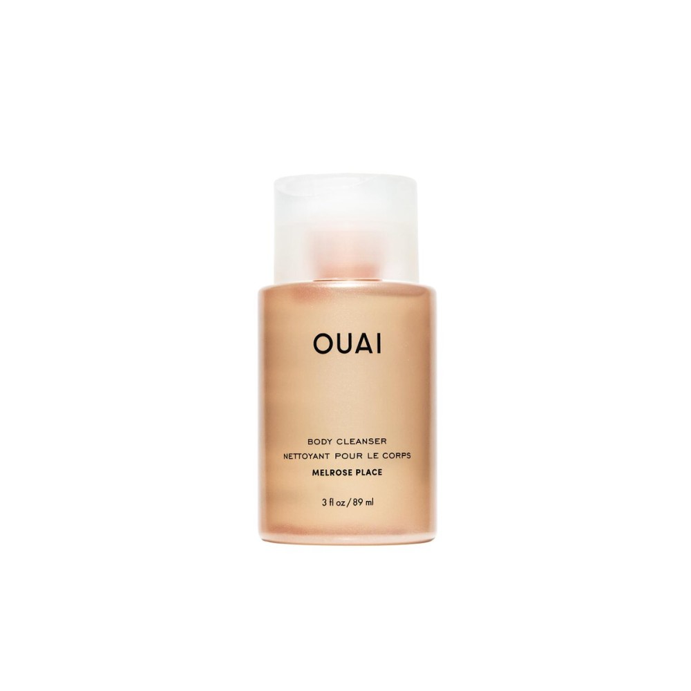 OUAI Body Cleanser Travel Size, Melrose Place - Foaming Body Wash with Jojoba Oil & Rosehip Oil to Hydrate, Balance & Soften Skin - Paraben, Phthalate, Sulfate Free Skin Care Products (3 Fl Oz)