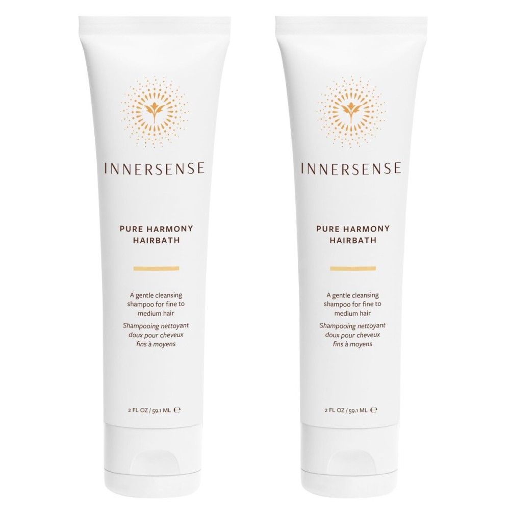INNERSENSE Organic Beauty - Natural Pure Harmony Hairbath Shampoo | Cleansing, Detoxifying, For Oily Scalp | Non-Toxic, Cruelty-Free, Clean Haircare (2 Pack - 2 fl oz | 59.1 mL each)