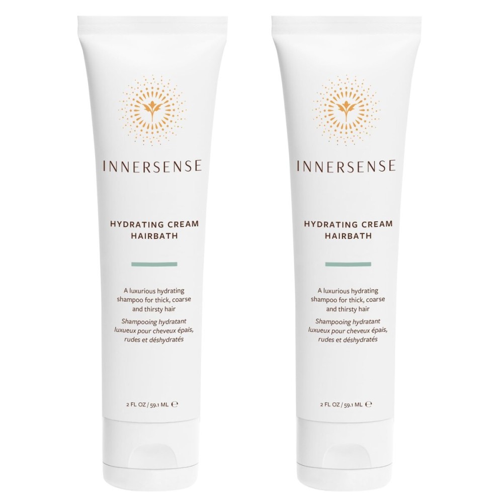 INNERSENSE Organic Beauty - Natural Hydrating Cream Hairbath Shampoo | Hydrating, Nourishing, For Dry Scalp | Non-Toxic, Cruelty-Free, Clean Haircare (2 Pack - 2 fl oz | 59.1 mL each)