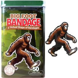 BioSwiss Bandages, Bigfoot Shaped Self Adhesive Bandage Set, Latex Free, Sterile Wound Care, 50 Count
