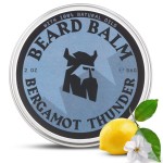Striking Viking Beard Balm for Men - Leave in Beard Conditioner - Styling Balm Made with Naturally Derived Beard Butter, Argan & Jojoba Oils (2 Ounce (Pack of 1), Bergamot Thunder)
