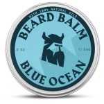 Striking Viking Beard Balm for Men - Leave in Beard Conditioner - Styling Balm Made with Naturally Derived Beard Butter, Argan & Jojoba Oils (2 Ounce (Pack of 1), Blue Ocean)