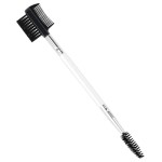 3 Head Eyebrow Eyelash Shaper Eyelash Comb Double Head Brush Makeup Grooming Tool cosmetic with 3 Different Spoolie Brushes for Separating Lashes, Eliminating Mascara Clumps, Grooming and Shaping Brow