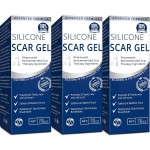 100% Silicone Scar Gel 3-Pack - 3 x 1.06oz Scar Cream for Long-Term Scar Care - C-Section, Surgery, Acne, Keloids, Burns - Fades Old & New Scars Fast