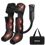 Nekteck Leg Compression Massager with Heat Leg Massager for Circulation and Pain Relief, Air Compression Boot Massage Tool with 2 Heats 6 Modes 6 Intensities, Relaxation Gifts for Men Women Christmas