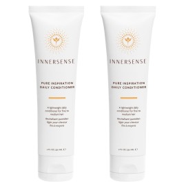 INNERSENSE Organic Beauty - Natural Pure Inspiration Daily Conditioner | Hydrating, Nourishing, For Fine, Thin Hair | Non-Toxic, Cruelty-Free, Clean Haircare (2 Pack - 2 fl oz | 59.1 mL each)