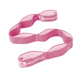 A AZURELIFE Premium Durable Stretch Straps with Loops, Stretching Strap for Physical Therapy, Multi-Loop Yoga Strap Fitness Exercise Strap for Yoga, Pilates, Dance, Flexibility&Exercise