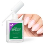 gelike ec Nail Strengthener Polish for Damaged Nails: Milky White 15ml 6 in 1 Natural Nail Hardener Extra Strong and Growth - Nail Polish Hardener for Weak and Damaged Nails