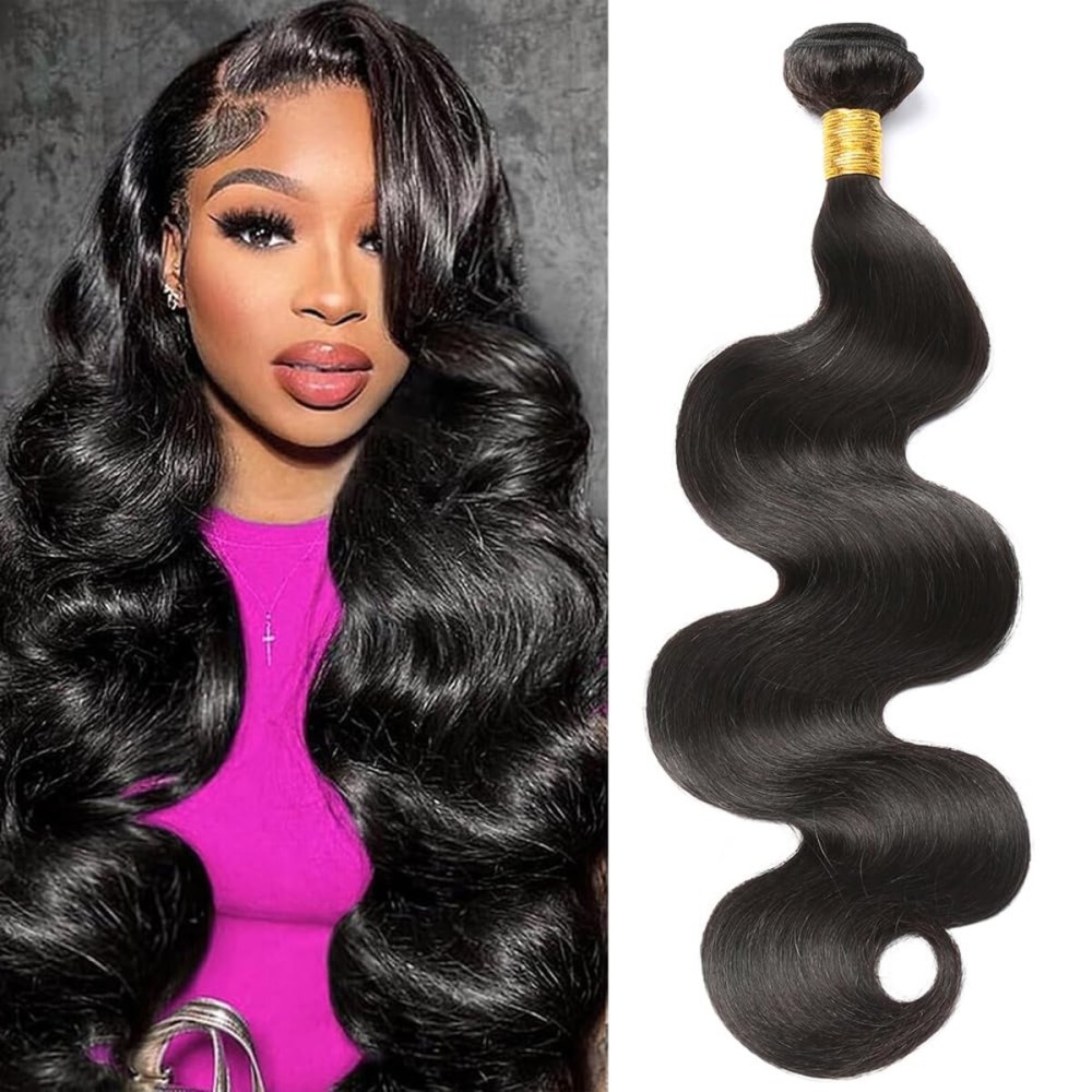 CSCHS 22 Inch Bundles Human Hair Extensions Body Wave Brazilian Human Hair Bundle Natural Black Hair Extensions