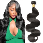 Body Wave Bundles Human Hair Extensions 28 Inch 100% Unprocessed Brazilian Human Hair Bundle Natural Black Hair Extensions