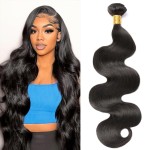 Body Wave Bundles Human Hair Extensions 32 Inch 100% Unprocessed Brazilian Human Hair Bundle Natural Black Hair Extensions
