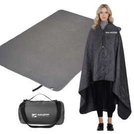 Large Waterproof Stadium Blanket, Soft Warm Fleece Camping Blanket Windproof for Cold Weather, 79x 59 Triple Layers for Outdoor Sports, Concerts, Car, Dog