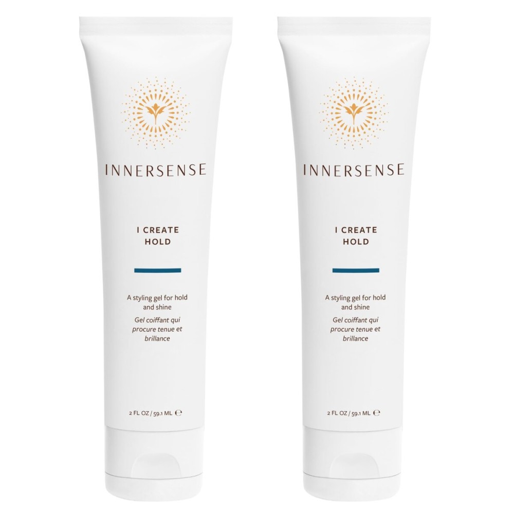 INNERSENSE Organic Beauty - Natural I Create Hold Styling Gel | Strong Hold, Structure, Shine | Non-Toxic, Cruelty-Free, Clean Haircare (2 Pack - 2 fl oz | 59.1 mL each)