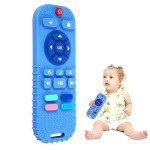 Hooku Silicone Teething Toys for Babies 0-6 Months, Teethers for Babies 6-12 Months, Remote Teether for Baby, Sensory Toys for Babies, Baby Chew Toys