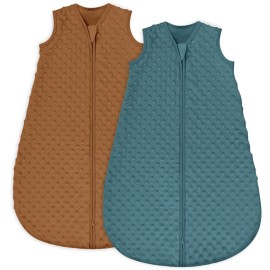 Yoofoss Fleece Baby Sleep Sack 6-12 Months with Plush Dots, TOG 1.5 Baby Wearable Blanket with 2-Way Zipper, Cotton Toddler Sleep Sack Fleece