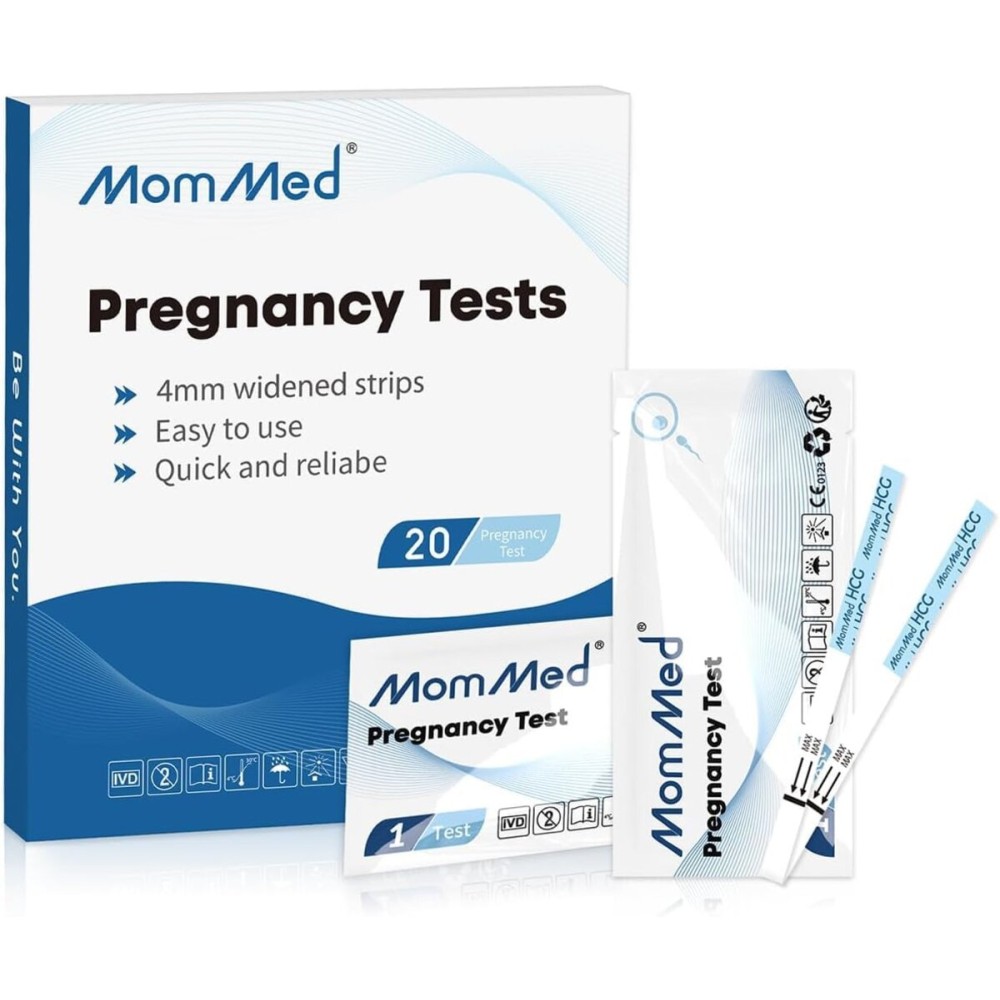 MomMed Early Detection Pregnancy Test, 15 Pack HCG Pregnancy Test Strips, Individually-Sealed Pregnancy Tests,Pregnancy Tests,99% Accurate (No Urine Cup)