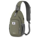 SKYSPER Sling Bag RFID Crossbody Sling Backpack Cross Body Shoulder Bag Travel Hiking Daypack for Women Men(Light Taupe)