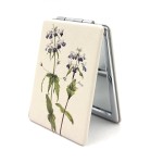 Aeisage Mary Vaux Walcott Compact Mirror White Mirror Flower Blue Eyed Mary Gifts Collisia Verna Cosmetic Mirror American Artist Artwork Souvenir Art Print Small Travel Mirror