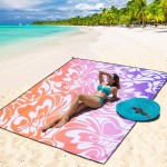 WIWIGO Beach Blanket Waterproof Sandproof Beach Mat 79 X 83/10\'x9\'for 2-8 Adults Quick Drying Outdoor Picnic Mat Beach Accessories for Travel, Camping, Hiking