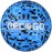 PECOGO Volleyball Size 5 - Soft PU Leather Indoor/Outdoor Ball for Training & Games, Mosaic Blue Design, Ideal for Beginners, Teens & Adults