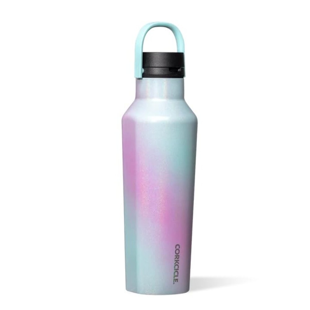 Corkcicle Classic Sport Canteen - Insulated Stainless Steel Water Bottle - Compact & Travel-Friendly - Durable - Dishwasher Safe - BPA Free - Non-Slip Silicone Base - 20 oz - Unicorn Wonderland