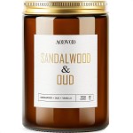 AOOVOO Sandalwood Oud Candle - Large Scented Candles 22oz, Soy Candles, Aromatherapy Candle, Soy Wax Candle