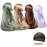 4PCS Silky Durags for Men Women 360 Waves with 1 Wave Cap, Silky Satin Durag Extra Long Tails