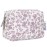 Narwey Small Cute Floral Makeup Bag for Purse Mini Cosmetic Bag Travel Makeup Pouch Zipper Pouch Cute Make up Bags with Compartments for Women Girls (Little Dusty Pink Flower, Small)