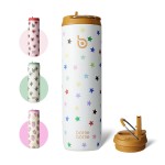 BOTTLE BOTTLE Insulated Water Bottle 24oz with Straw Lid and Handle for Sports Travel Gym Stainless Steel Water Bottles Double-Wall Vacuum Metal Leak Proof BPA-Free (Stellar Pop)