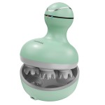 cotsoco Electric Scalp Head Massager, Scalp Hair Massage Waterproof Head Massager with 4 Heads 84 Nodes for Hair Growth and Stress Release Massage Green