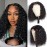 Fronbanis Bob Wig Human Hair Glueless Wigs Human Hair Pre Plucked Pre Cut 5x5 Short Curly Human Hair Wig For Black Women 180 Density Deep Wave Closure Wigs Human Hair 14 Inches Natural Black