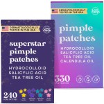 Livaclean 240 CT Star Pimple Patches for Face + 330 CT Acne Patches w/Tea Tree Oil, Salicylic Acid | Hydrocolloid Acne Patch | Cute Star Pimple Patch for Healing Hydrocolloid Patch Zit Stickers