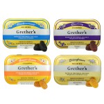 GRETHER\'S Sugarfree Pastilles Ginger Lemon, Blackcurrant, Blueberry & Elderflower - Natural Remedy for Dry Mouth Relief -Soothing Throat & Healthy Voice-Lasting Flavor, Breath Refresh - 4 Pack - 3.75