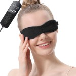 Aroma Season Heated Eye Mask for Dry Eyes, Warm Eye Compress with Flaxseed Graphene FIR for MGD, Dry Eye Syndrome, Chalazion Blepharitis Treatment, Steam Moist Heat Therapy to Unclog Glands (Black)