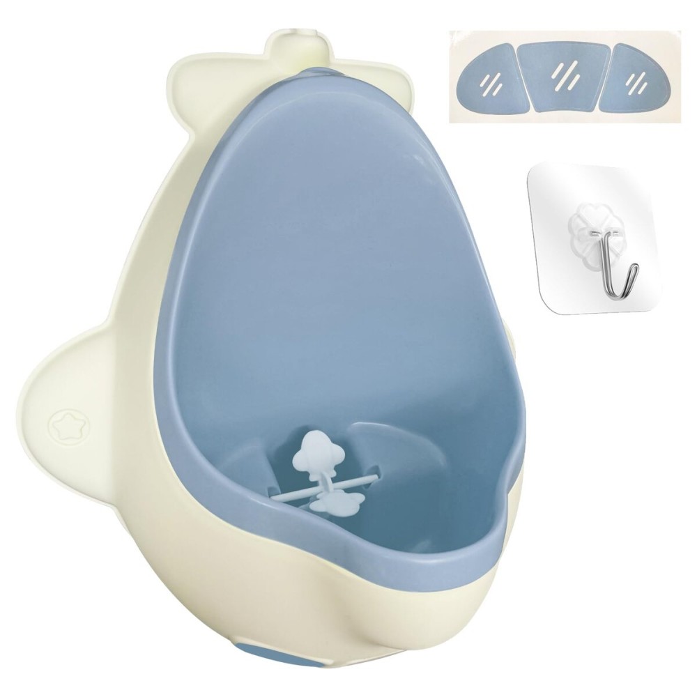 Sundee Boy\'s Baby Urinal - Cute Aircraft Standing Potty Training Urinal for Pee Trainer with Funny Aiming Target - Light Blue