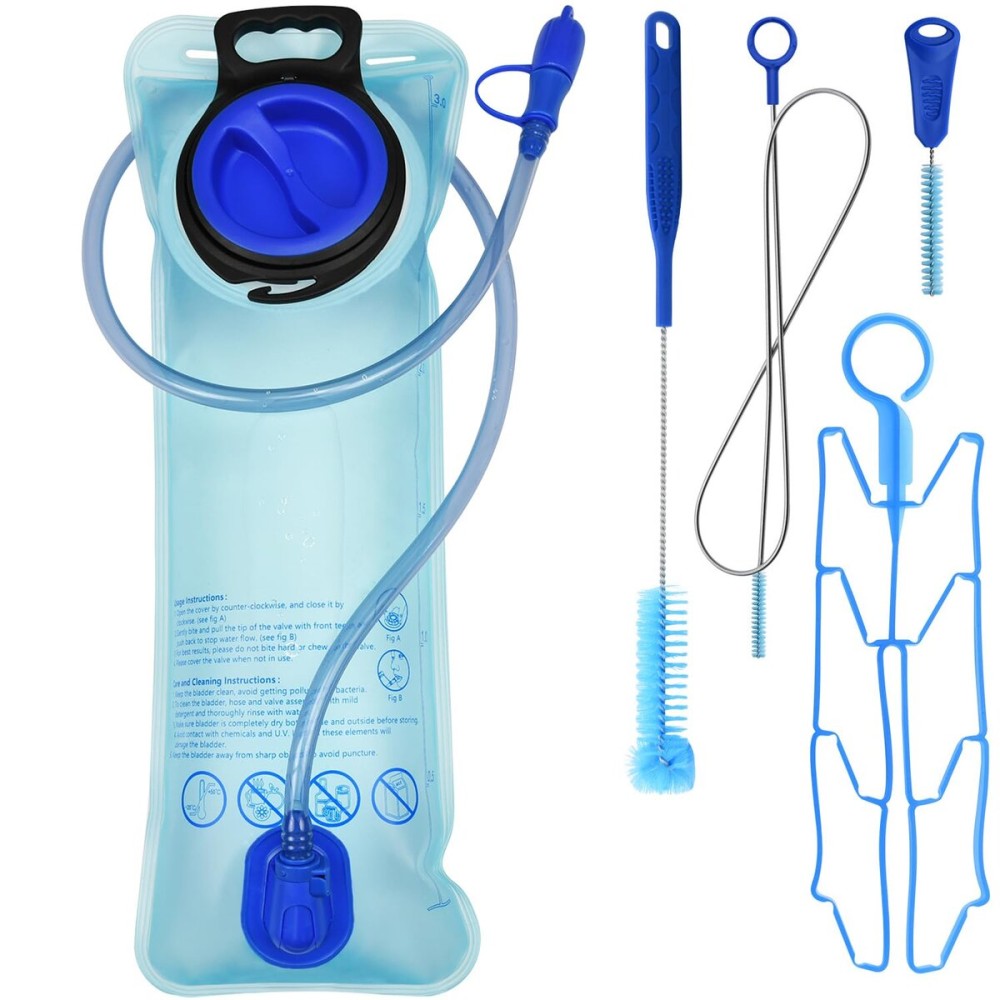 Mdvora 3L Hydration Bladder Cleaning Kit, Large Opening Water Bladder for Cycling Hiking Camping