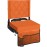 Sheenive Stadium Seats for Bleachers with Back Support, Bleacher Seats with Backs and Cushion Wide, Padded Portable Folding Comfort Stadium Chair with Shoulder Strap, Perfect for Sports Events, Orange