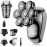SHPAVVER Head Shavers for Bald Men: 5-in-1 Electric Razor - IPX7 Waterproof Shaving Grooming Kit for Balder - Turbo Speed & Precision Blades (Gray Black)