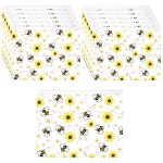 Reginary 50 Pcs Inspirational Gifts Bulk for Women Cosmetic Bag EVA Makeup Bag with Zipper for Birthday Christmas Encouragement Presents(Bee)