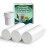 TECHSHARE Small Garbage Bags 4 Gallon - 105 Count Trash Can Liners for Bathroom, Office, Bedroom - Mini White HDPE Plastic Waste Basket Bags, Value Pack for Daily Use, Fits Small Trash Cans